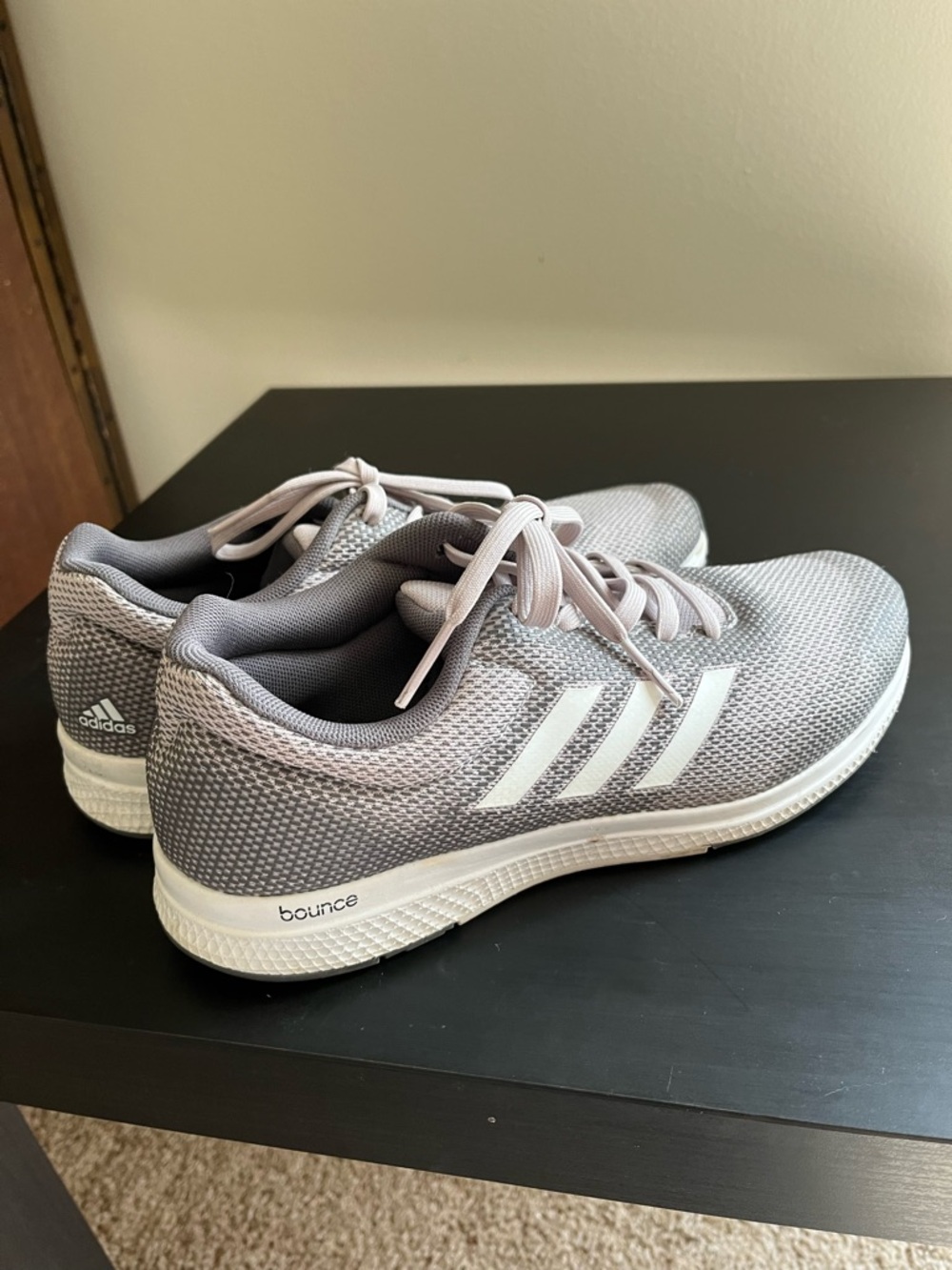 adidas Women’s Light Gray and White Athletic Sneakers